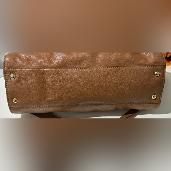 Michael Kors Hamilton Brown Pebble Leather Handbag shoulder bag - Picture 8 of 12